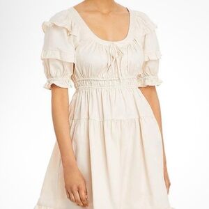 En Saison Cream Mini Dress